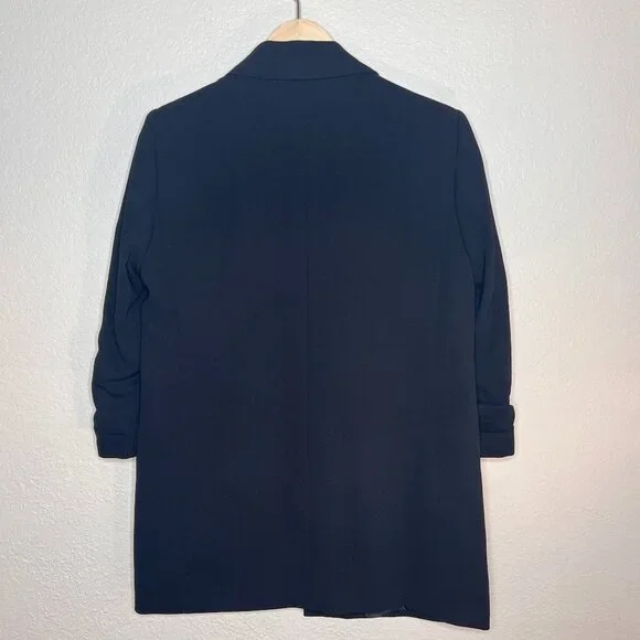 ZARA Blazer with Rolled Up Sleeves Black size M - Picture 4 of 8